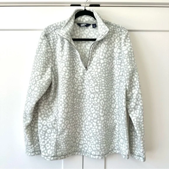 Lands End Anyweather fleece quarter zip pullover - Picture 1 of 4